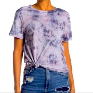 Free people tie dye purple tee size small